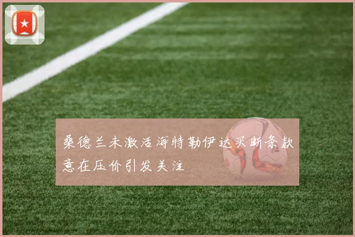 桑德兰未激活海特勒伊达买断条款意在压价引发关注