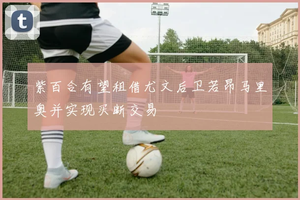 紫百合有望租借尤文后卫若昂马里奥并实现买断交易